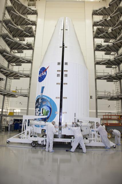 NASA image: TDRS-L Spacecraft Fairing Encapsulation
