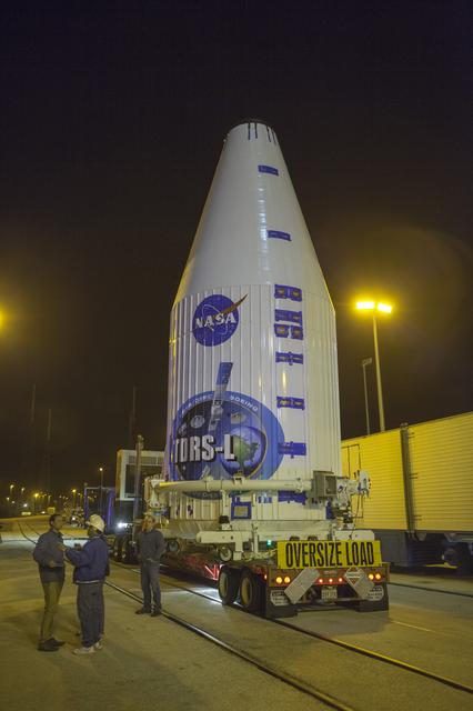 NASA image: TDRS-L Spacecraft Transported from Astrotech to SLC