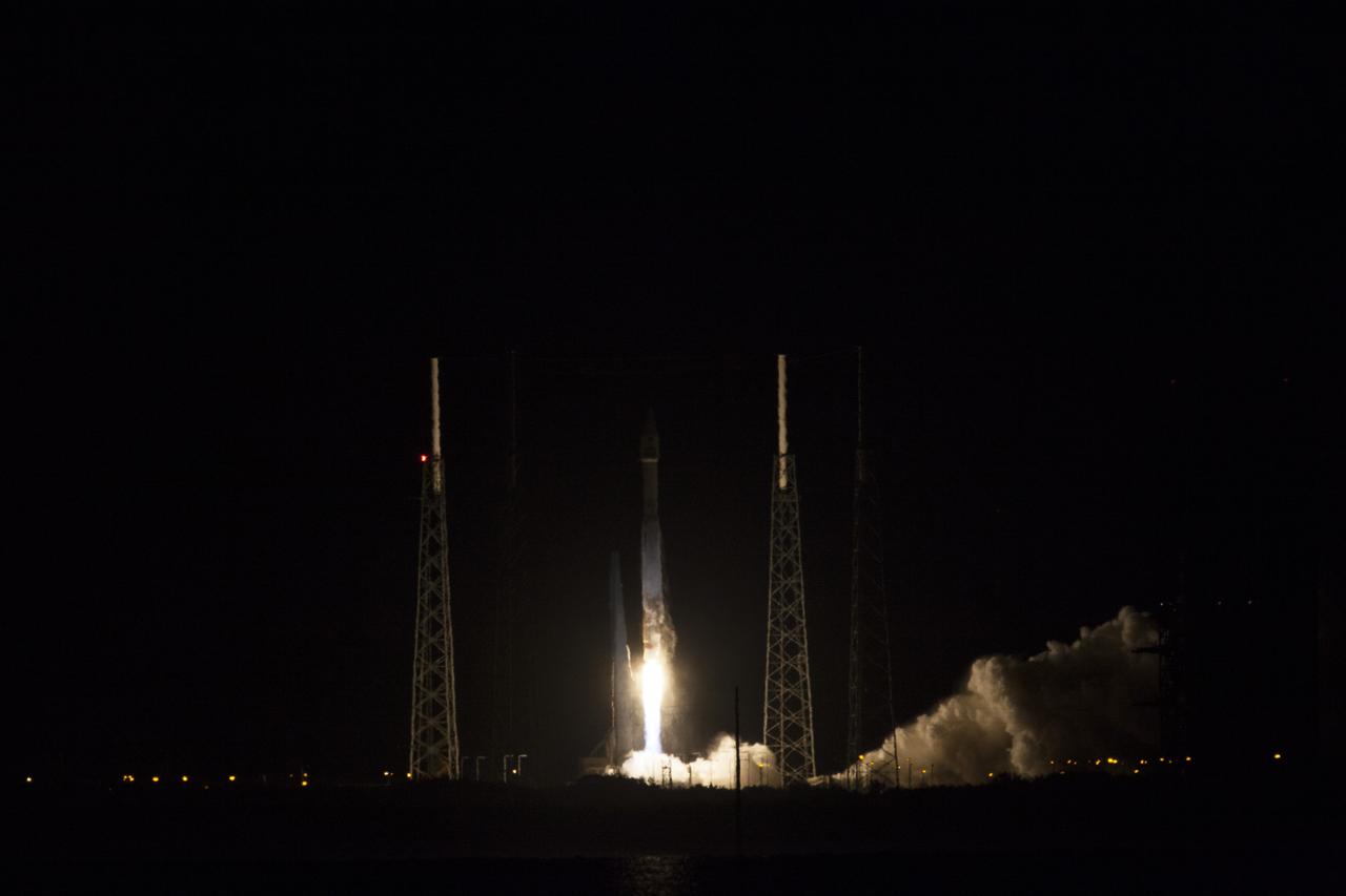 CAPE CANAVERAL, Fla. -- An exhaust plume forms at Space Launch Complex 41 on Cape Canaveral Air Force Station in Florida as the engines ignite under the United Launch Alliance Atlas V rocket carrying NASA's Tracking and Data Relay Satellite, or TDRS-L, to Earth orbit. Launch was at 9:33 p.m. EST Jan. 23 during a 40-minute launch window. The TDRS-L spacecraft is the second of three new satellites designed to ensure vital operational continuity for NASA by expanding the lifespan of the Tracking and Data Relay Satellite System TDRSS fleet, which consists of eight satellites in geosynchronous orbit. The spacecraft provide tracking, telemetry, command and high-bandwidth data return services for numerous science and human exploration missions orbiting Earth. These include NASA's Hubble Space Telescope and the International Space Station. TDRS-L has a high-performance solar panel designed for more spacecraft power to meet the growing S-band communications requirements. TDRSS is one of three NASA Space Communication and Navigation SCaN networks providing space communications to NASA’s missions. For more information more about TDRS-L, visit http://www.nasa.gov/tdrs. To learn more about SCaN, visit www.nasa.gov/scan. Photo credit: NASA/Kim Shiflett