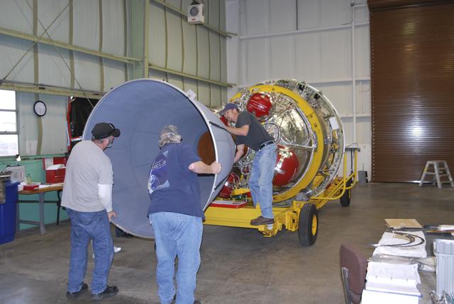NASA image: OCO-2 - Delta II Install 2nd Stage Nozzle
