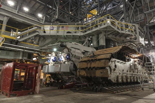 NASA image: Jacking Up Crawler