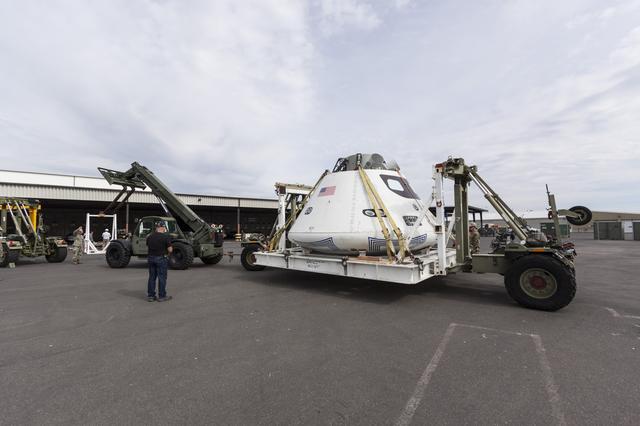 NASA image: Orion Underway Recovery Test for EFT-1 - Return and Offload
