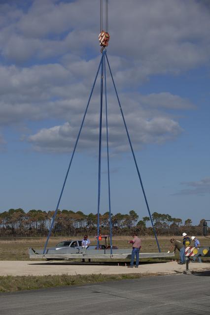 NASA image: Morpheus Launch Pad Move