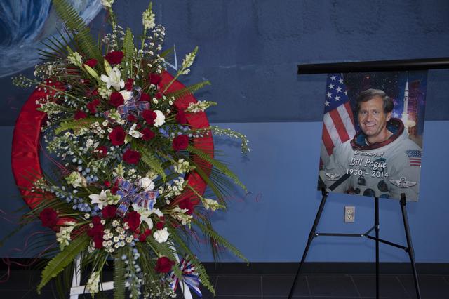 NASA image: Wreath for Bill Pogue Memorial
