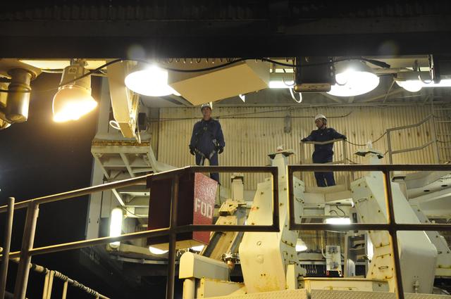 NASA image: OCO-2 Tower Roll Prior to Fairing Hoist