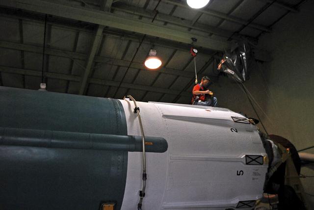 NASA image: OCO-2 1st Stage Booster Preps