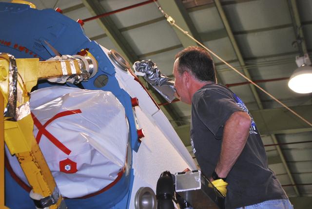 NASA image: OCO-2 1st Stage Booster Preps