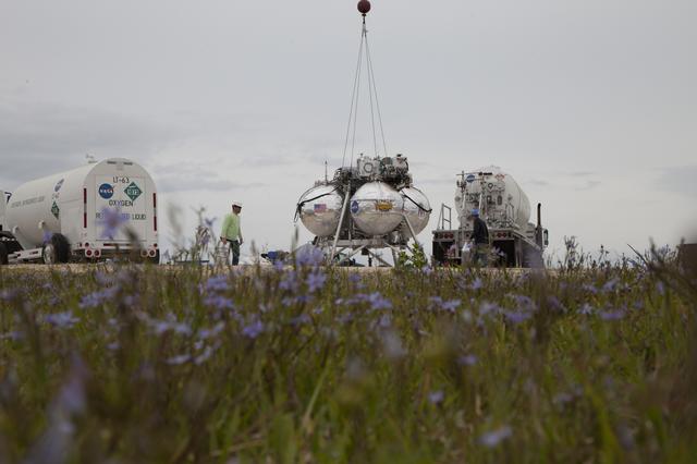 NASA image: Morpheus Alhat Tether Test Preparations