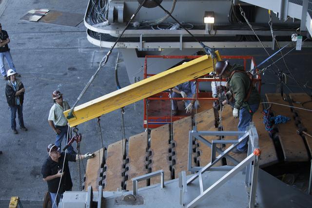 NASA image: GSDO Crawler Tread Removal