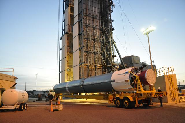 NASA image: OCO-2 Booster on Stand