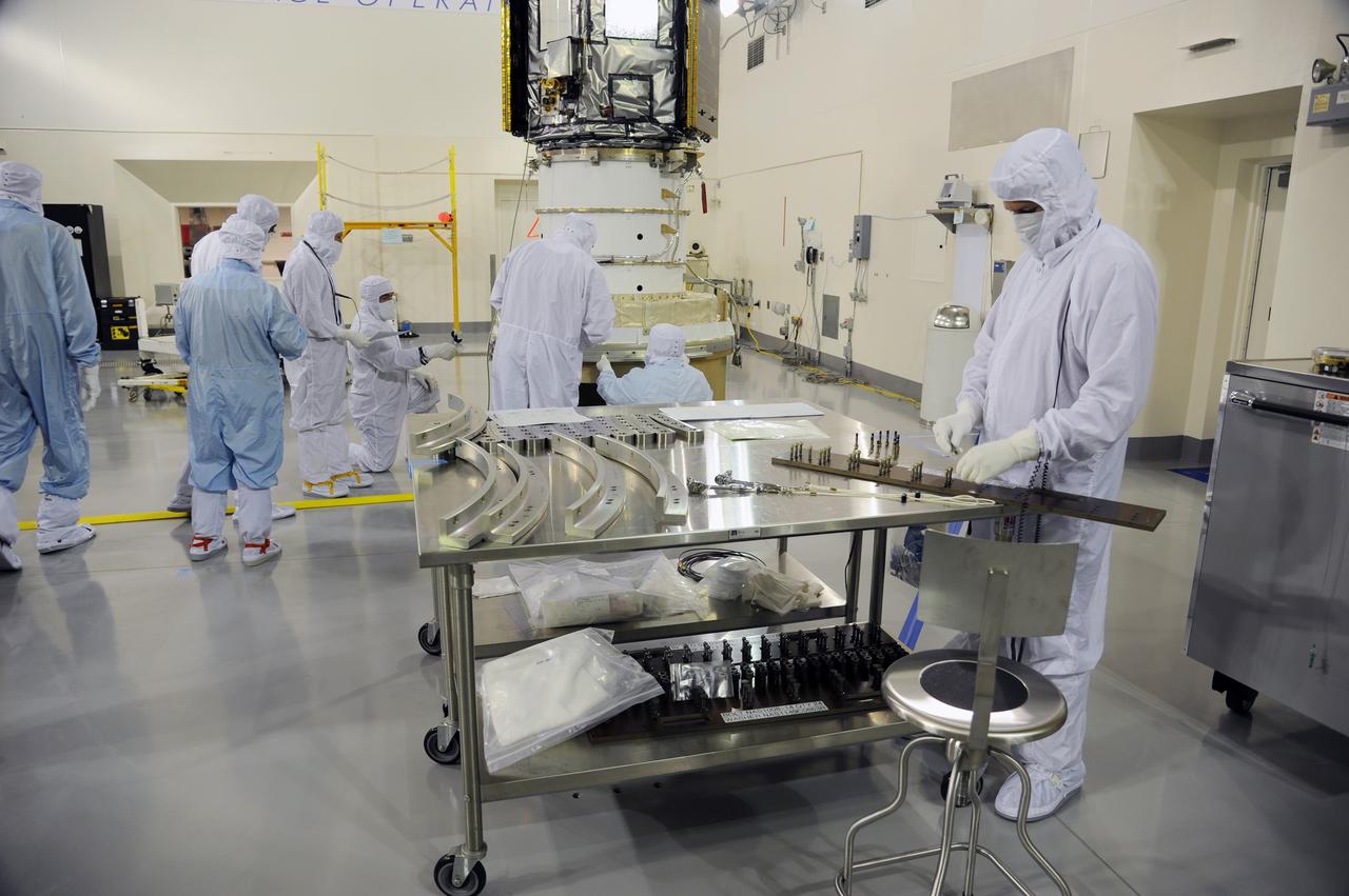 VANDENBERG AIR FORCE BASE, Calif. – Final preparations are underway in the Astrotech Payload Processing Facility on Vandenberg Air Force Base in California to transport NASA's Orbiting Carbon Observatory-2, or OCO-2, to Space Launch Complex 2 for encapsulation in the Delta II payload fairing.    Launch aboard a United Launch Alliance Delta II rocket is scheduled for 5:56 a.m. EDT on July 1.  OCO-2 is NASA’s first mission dedicated to studying atmospheric carbon dioxide, the leading human-produced greenhouse gas driving changes in Earth’s climate. OCO-2 will provide a new tool for understanding the human and natural sources of carbon dioxide emissions and the natural "sinks" that absorb carbon dioxide and help control its buildup. The observatory will measure the global geographic distribution of these sources and sinks and study their changes over time. To learn more about OCO-2, visit http://oco.jpl.nasa.gov.  Photo credit: NASA/30th Space Wing, U.S. Air Force