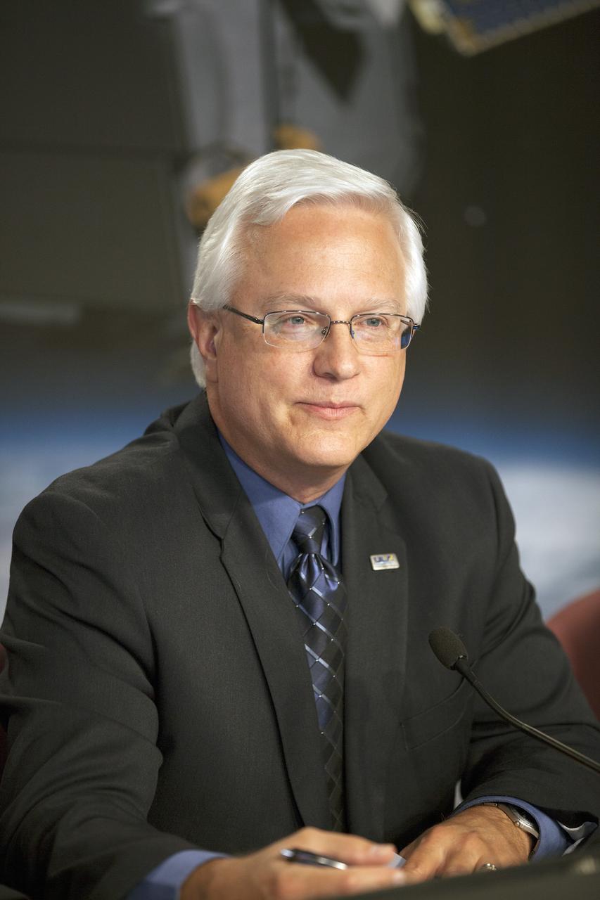 VANDENBERG AIR FORCE BASE, Calif. – Vernon Thorp, United Launch Alliance program manager for NASA Missions, participates in a prelaunch news conference at Vandenberg Air Force Base in California prior to the launch of NASA's Orbiting Carbon Observatory-2, or OCO-2.      Launch aboard a United Launch Alliance Delta II rocket from Space Launch Complex 2 is scheduled for 5:56 a.m. EDT on July 1.  OCO-2 is NASA’s first mission dedicated to studying atmospheric carbon dioxide, the leading human-produced greenhouse gas driving changes in Earth’s climate. OCO-2 will provide a new tool for understanding the human and natural sources of carbon dioxide emissions and the natural "sinks" that absorb carbon dioxide and help control its buildup. The observatory will measure the global geographic distribution of these sources and sinks and study their changes over time. To learn more about OCO-2, visit http://www.nasa.gov/oco2.  Photo credit: NASA/Kim Shiflett