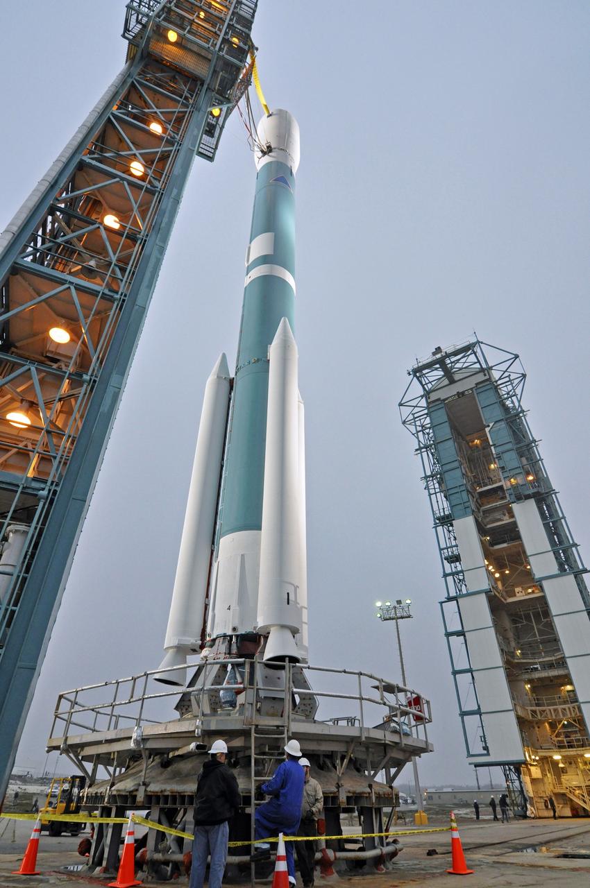 VANDENBERG AIR FORCE BASE, Calif. – NASA's Orbiting Carbon Observatory-2, or OCO-2, is ready for launch aboard a United Launch Alliance Delta II rocket following rollback of the mobile service tower on Space Launch Complex 2 on Vandenberg Air Force Base in California.     Launch is scheduled for 5:56 a.m. EDT on July 1. OCO-2 is NASA’s first mission dedicated to studying atmospheric carbon dioxide, the leading human-produced greenhouse gas driving changes in Earth’s climate. OCO-2 will provide a new tool for understanding the human and natural sources of carbon dioxide emissions and the natural "sinks" that absorb carbon dioxide and help control its buildup. The observatory will measure the global geographic distribution of these sources and sinks and study their changes over time. To learn more about OCO-2, visit http://www.nasa.gov/oco2.  Photo credit: NASA/Randy Beaudoin