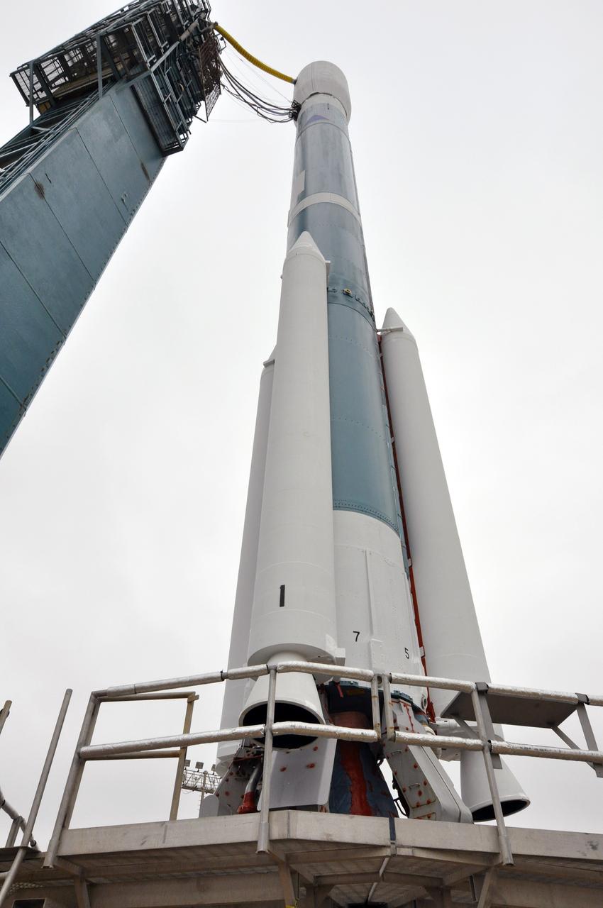 VANDENBERG AIR FORCE BASE, Calif. – At Vandenberg Air Force Base in California, the United Launch Alliance Delta II rocket carrying NASA's Orbiting Carbon Observatory-2, or OCO-2, awaits loading of its cryogenic propellants following rollback of the mobile service tower on Space Launch Complex 2.     Launch of OCO-2 is scheduled for 5:56 a.m. EDT on July 2 following the repair of the pad's water suppression system, which failed on the first launch attempt July 1. OCO-2 is NASA’s first mission dedicated to studying atmospheric carbon dioxide, the leading human-produced greenhouse gas driving changes in Earth’s climate. OCO-2 will provide a new tool for understanding the human and natural sources of carbon dioxide emissions and the natural "sinks" that absorb carbon dioxide and help control its buildup. The observatory will measure the global geographic distribution of these sources and sinks and study their changes over time. To learn more about OCO-2, visit http://www.nasa.gov/oco2.  Photo credit: NASA/Randy Beaudoin