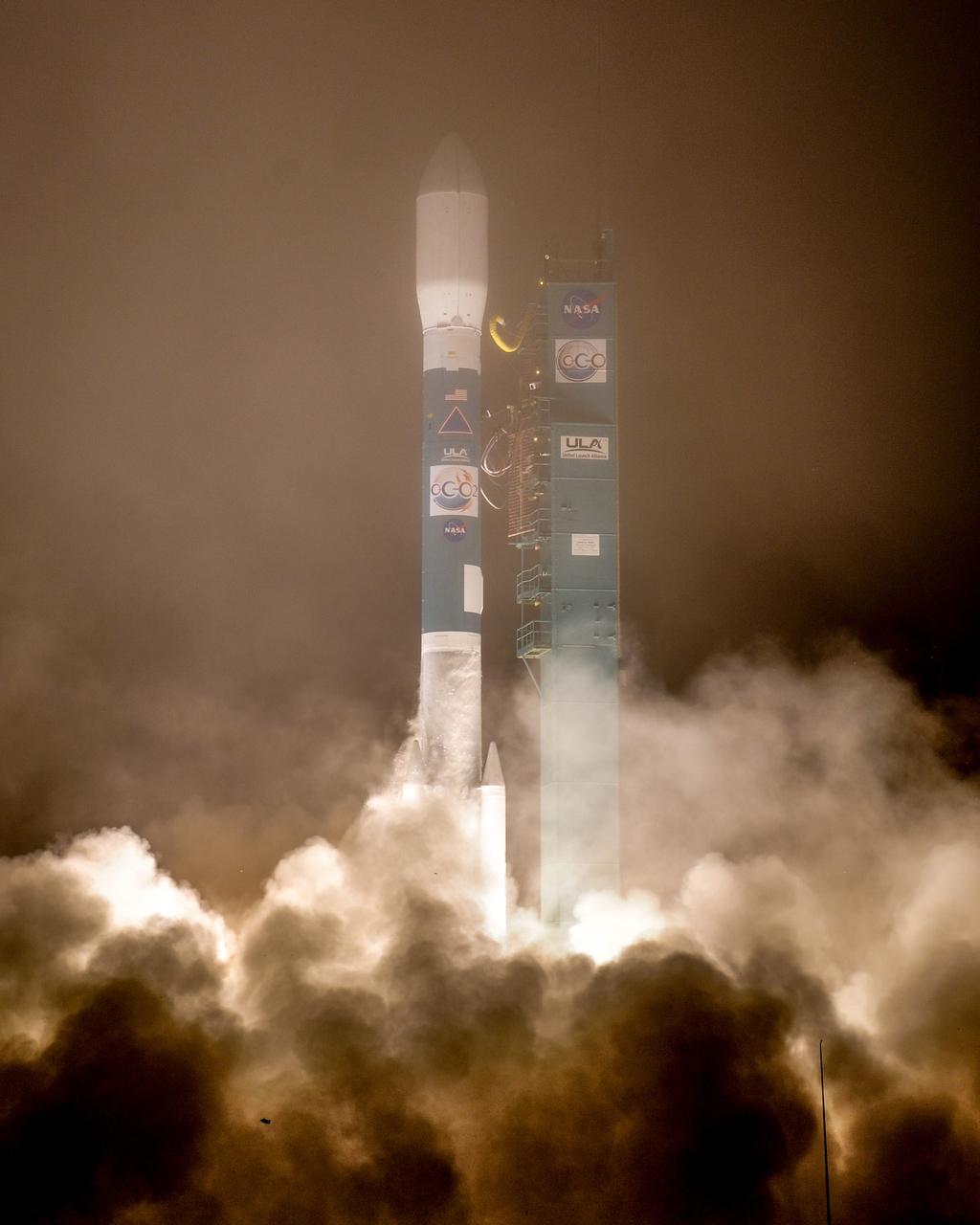 VANDENBERG AIR FORCE BASE, Calif. – At Space Launch Complex 2 on Vandenberg Air Force Base in California, an exhaust cloud builds around the United Launch Alliance Delta II rocket carrying NASA's Orbiting Carbon Observatory-2, or OCO-2, into space. Launch was on schedule at 5:56 a.m. EDT on July 2 following the repair of the pad's water suppression system, which failed on the first launch attempt July 1. OCO-2 is NASA’s first mission dedicated to studying atmospheric carbon dioxide, the leading human-produced greenhouse gas driving changes in Earth’s climate. OCO-2 will provide a new tool for understanding the human and natural sources of carbon dioxide emissions and the natural "sinks" that absorb carbon dioxide and help control its buildup. The observatory will measure the global geographic distribution of these sources and sinks and study their changes over time. To learn more about OCO-2, visit http://www.nasa.gov/oco2. Photo credit: NASA/30th Space Communication Squadron