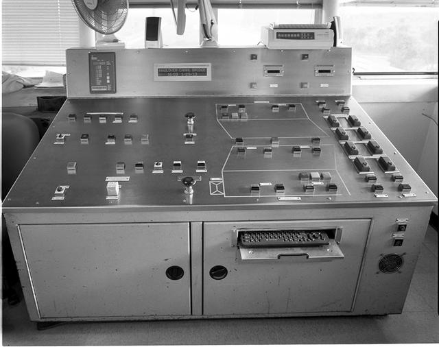 Interior view of the Haulover Canal Bridge Control Tower