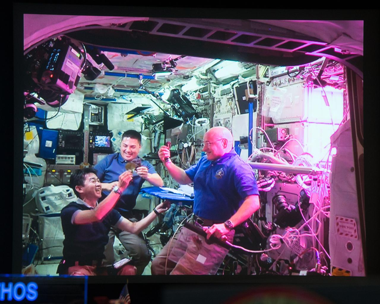 Astronaut Scott Kelly initiated VEG-01 B, the second crop of lettuce, on July, 8, 2015, and both Kelly and Astronaut Kjell Lindgren cared for the plants. The crop grew for 33 days. VEG-01 B included one set of six plant pillows planted with red romaine lettuce seeds. On Aug. 10, 2015, the crew harvested and consumed leaves from each plant. This was the first crop grown and consumed in NASA hardware. They harvested the rest of the plant tissue and froze it in the station’s Minus Eighty-Degree Laboratory Freezer for ISS (MELFI) for return to Earth for further study including microbial analysis, antioxidant capacity, mineral analysis and anthocyanin concentration.