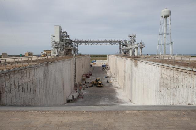NASA image: Pad 39B Flame Trench Upgrades and modifications