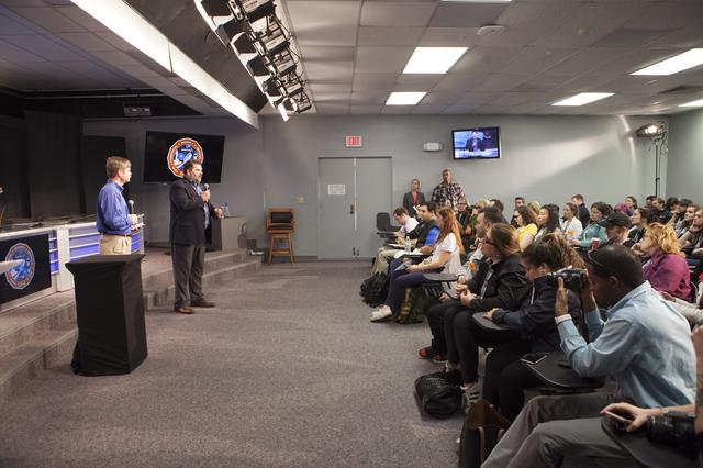NASA image: "What's on Board" Science Briefing for Cygnus Orbital ATK OA-6