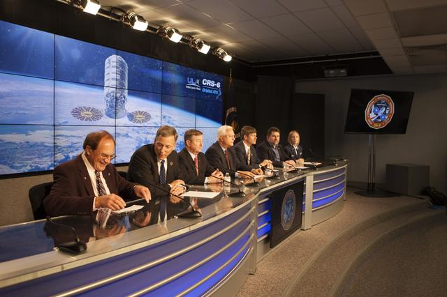 NASA image: Cygnus Orbtial ATK OA-6 Prelaunch Press Conference