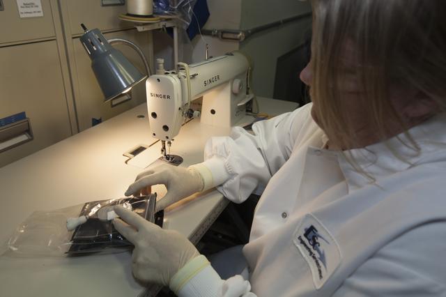 NASA image: Veg-03 Pillows Preparation for Flight