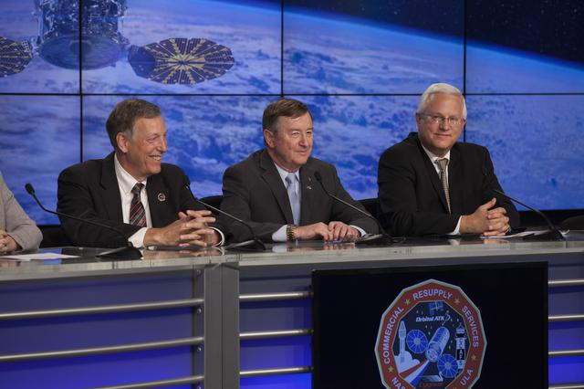 NASA image: Cygnus Orbital ATK OA-6 Post Launch Press Conference