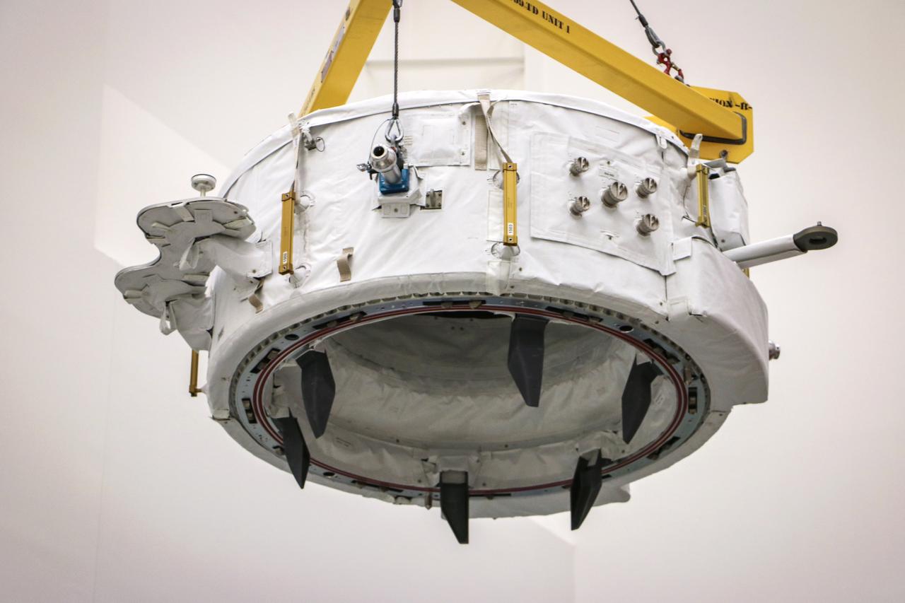 International Docking Adapter #2 installation for SpaceX's CRS-9 mission. 