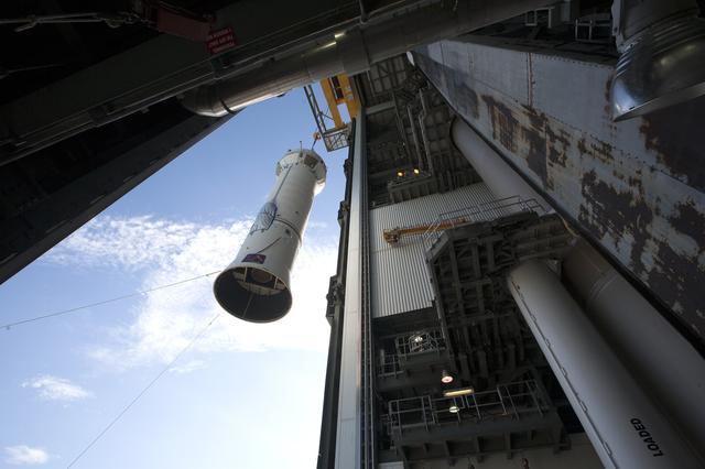 NASA image: OSIRIS-REx, Atlas V Centaur Stage Arrival and Lift & Mate