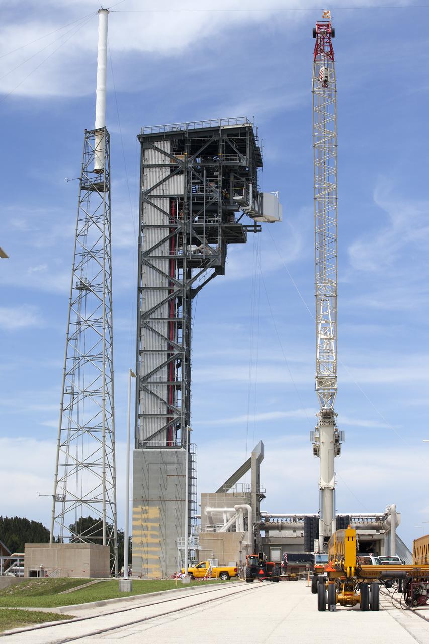 The Crew Access Arm and White Room for Boeing's CST-100 Starliner are attached to the Crew Access Tower at Cape Canaveral Air Force Station’s Space Launch Complex 41. The arm will serve as the connection that astronauts will walk through prior to boarding the Starliner spacecraft when stacked atop a United Launch Alliance Atlas V rocket. This installation completes the major construction of the first new Crew Access Tower to be built at the Cape since the Apollo era. Under a Commercial Crew Transportation Capability contract with NASA, Boeing’s Starliner system will be certified by NASA's Commercial Crew Program to fly crews to and from the International Space Station.