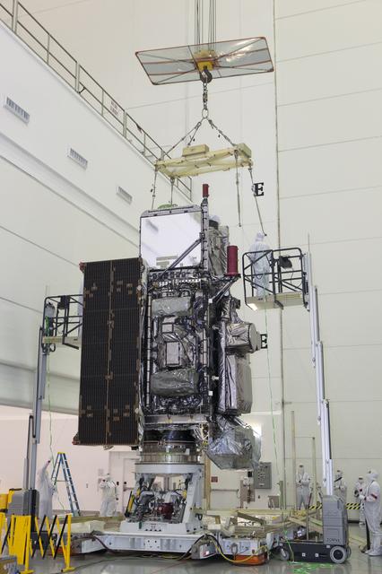 NASA image: GOES-R Lift to Stand
