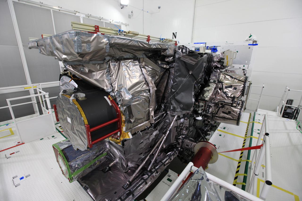 The Advanced Base Line Imager, the primary optical instrument, has been installed on the Geostationary Operational Environmental Satellite (GOES-R) inside the Astrotech payload processing facility in Titusville, Florida near NASA’s Kennedy Space Center. GOES-R will be the first satellite in a series of next-generation NOAA GOES Satellites. The spacecraft is to launch aboard a United Launch Alliance Atlas V rocket in November.