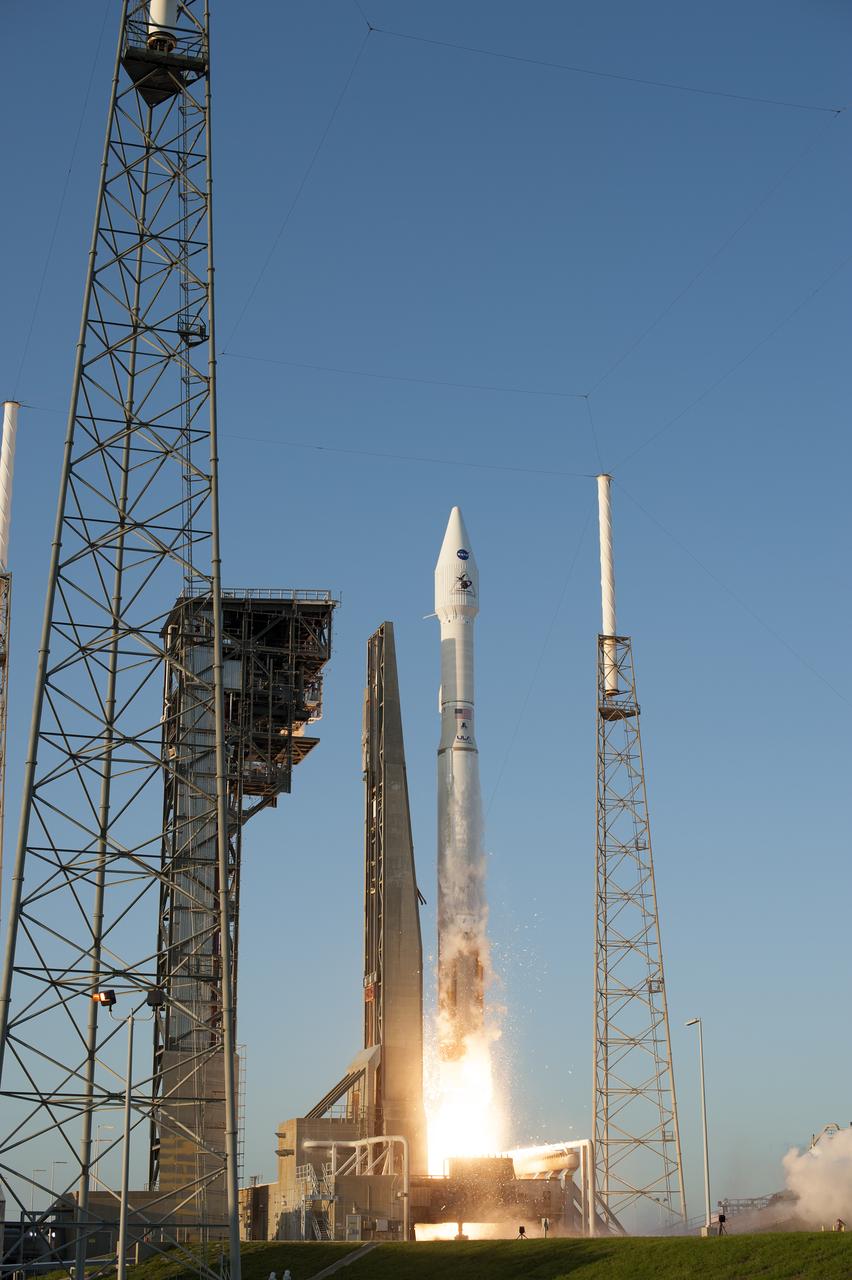 Liftoff of OSIRA United Launch Alliance Atlas V rocket lifts off from Space Launch Complex 41 at Cape Canaveral Air Force Station carrying NASA’s Origins, Spectral Interpretation, Resource Identification, Security-Regolith Explorer, or OSIRIS-REx spacecraft on the first U.S. mission to sample an asteroid, retrieve at least two ounces of surface material and return it to Earth for study. Liftoff was at 7:05 p.m. EDT. The asteroid, Bennu, may hold clues to the origin of the solar system and the source of water and organic molecules found on Earth.