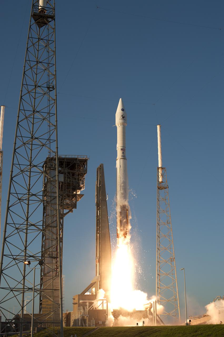 Liftoff of OA United Launch Alliance Atlas V rocket lifts off from Space Launch Complex 41 at Cape Canaveral Air Force Station carrying NASA’s Origins, Spectral Interpretation, Resource Identification, Security-Regolith Explorer, or OSIRIS-REx spacecraft on the first U.S. mission to sample an asteroid, retrieve at least two ounces of surface material and return it to Earth for study. Liftoff was at 7:05 p.m. EDT. The asteroid, Bennu, may hold clues to the origin of the solar system and the source of water and organic molecules found on Earth.