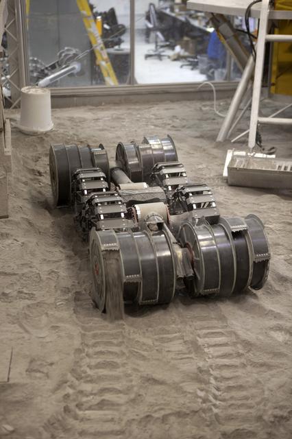 NASA image: RASSOR Demonstration in Regolith Bin