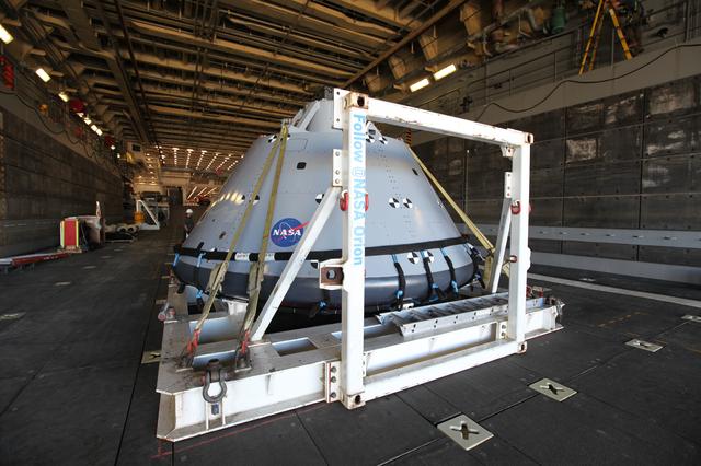 NASA image: Orion Underway Recovery Test 5 (URT-5) - Orion Boiler Plate Test