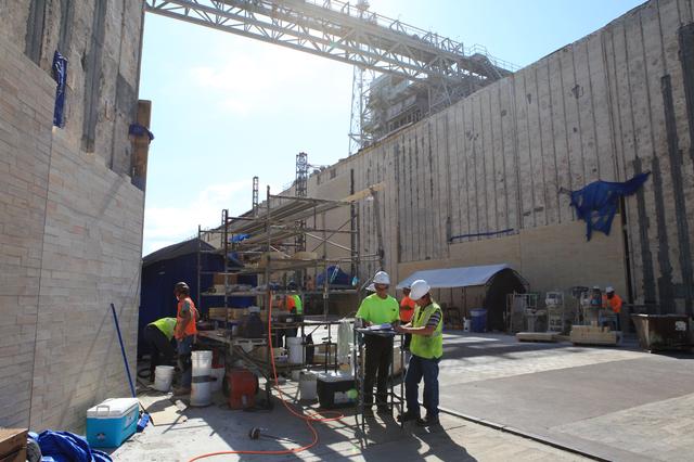 Pad 39B Flame Trench Brick Work