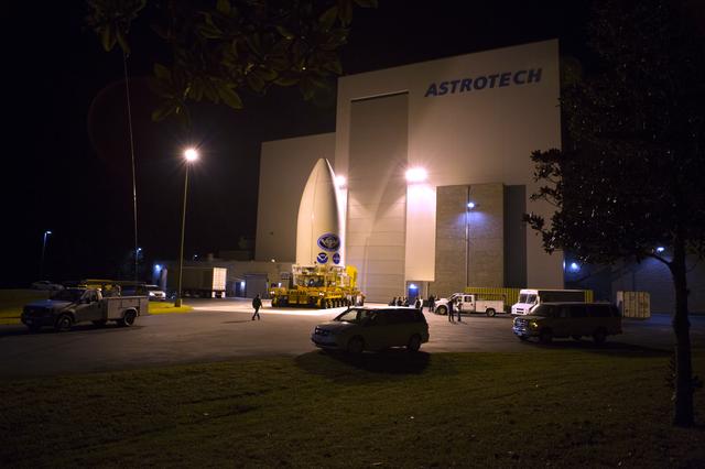 GOES-R Transport from Astrotech to VIF at Pad 41
