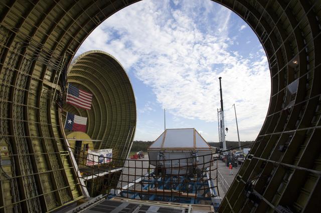 NASA image: Orion Crew Module Structural Test Article Offload