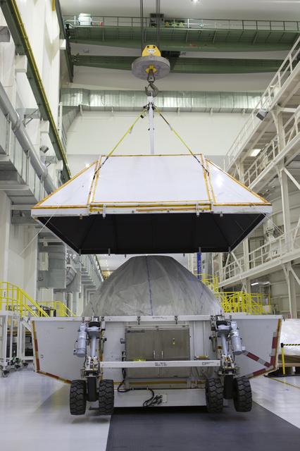 NASA image: Orion Crew Module Structural Test Article Lift & Uncrating