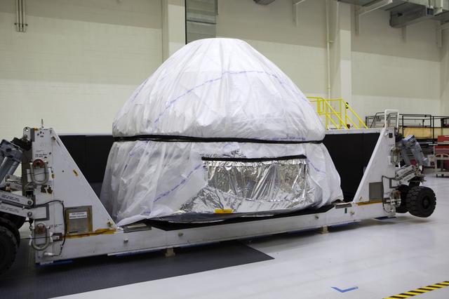 NASA image: Orion Crew Module Structural Test Article Unbagging