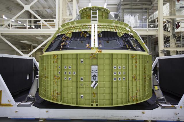 NASA image: Orion Crew Module Structural Test Article Unbagging