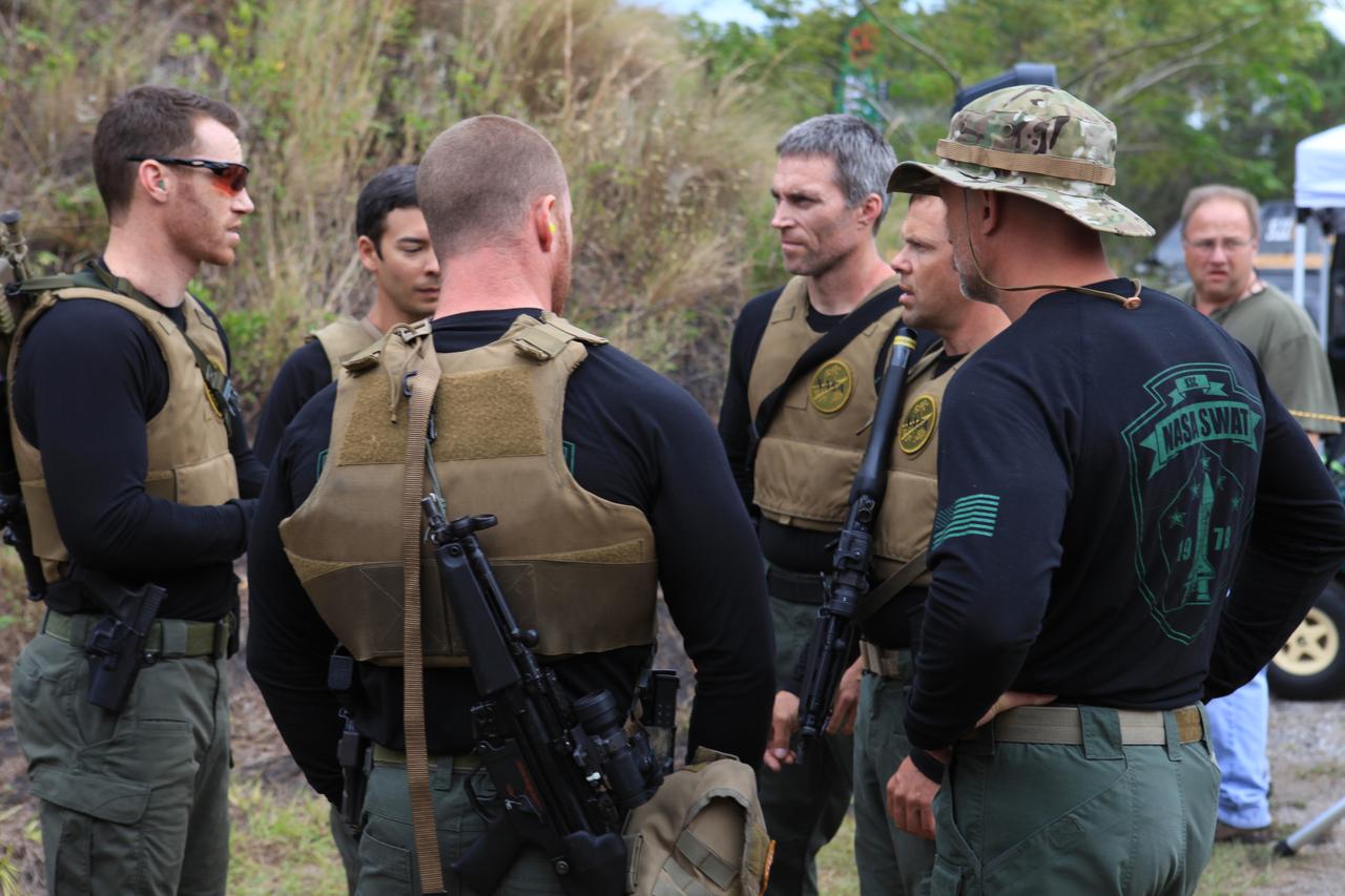 NASA Kennedy Space Center's Emergency Response Team members prepare to compete in the 34th Annual SWAT Round-up International at the Lawson Lamar Firearms and Tactical Training Center in Orlando, Florida. The competition was held Nov. 15 to 18, and featured five different competition categories. Kennedy's ERT members exchanged best practices and competed with 60 teams from the U.S. and around the world.  