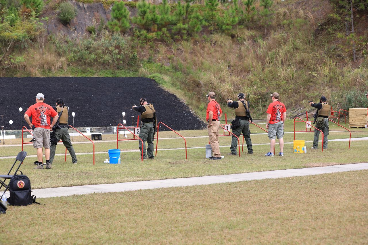 NASA Kennedy Space Center's Emergency Response Team members prepare compete in target shooting during the 34th Annual SWAT Round-up International at the Lawson Lamar Firearms and Tactical Training Center in Orlando, Florida. The competition was held Nov. 15 to 18, and featured five different competition categories. Kennedy's ERT members exchanged best practices and competed with 60 teams from the U.S. and around the world.