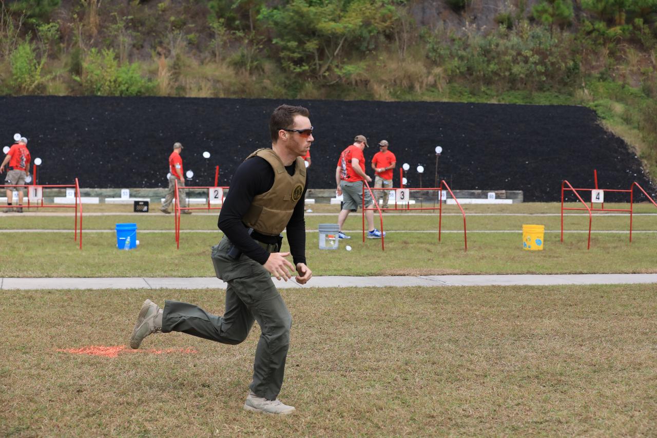 A member of NASA Kennedy Space Center's Emergency Response Team competes in the 34th Annual SWAT Round-up International at the Lawson Lamar Firearms and Tactical Training Center in Orlando, Florida. The competition was held Nov. 15 to 18, and featured five different competition categories. Kennedy's ERT members exchanged best practices and competed with 60 teams from the U.S. and around the world. 