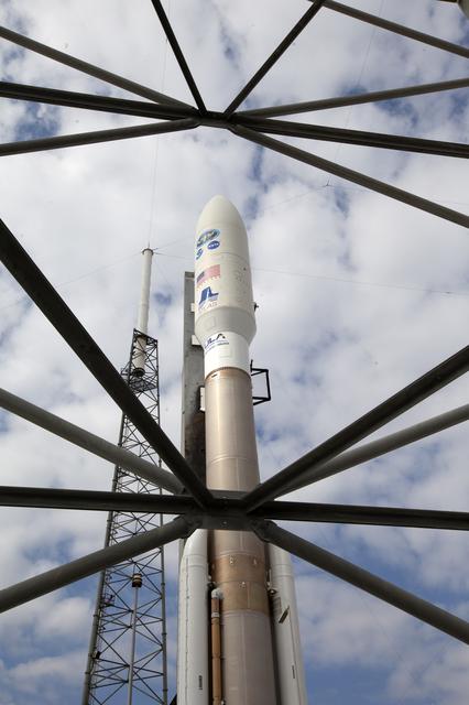 NASA image: GOES-R Rollout from VIF to Pad 41