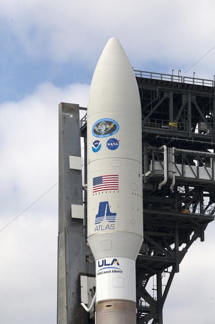 NASA image: GOES-R Rollout from VIF to Pad 41