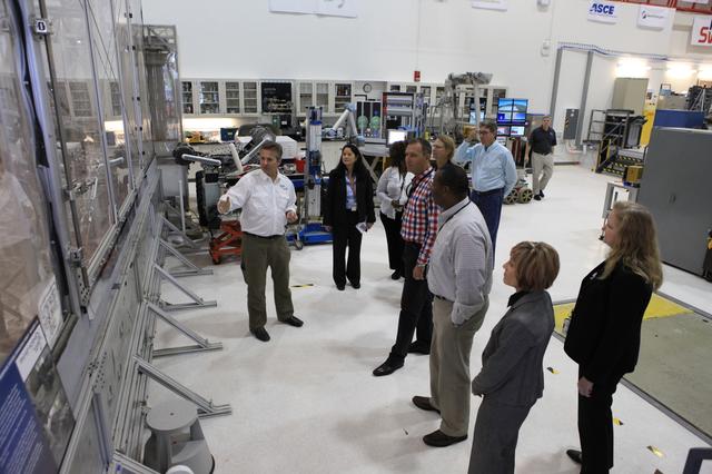 NASA image: Dr. Thomas Zurbuchen Visits Swamp Works