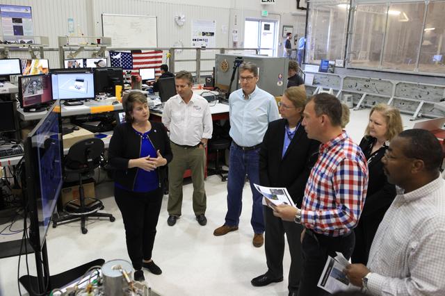 NASA image: Dr. Thomas Zurbuchen Visits Swamp Works