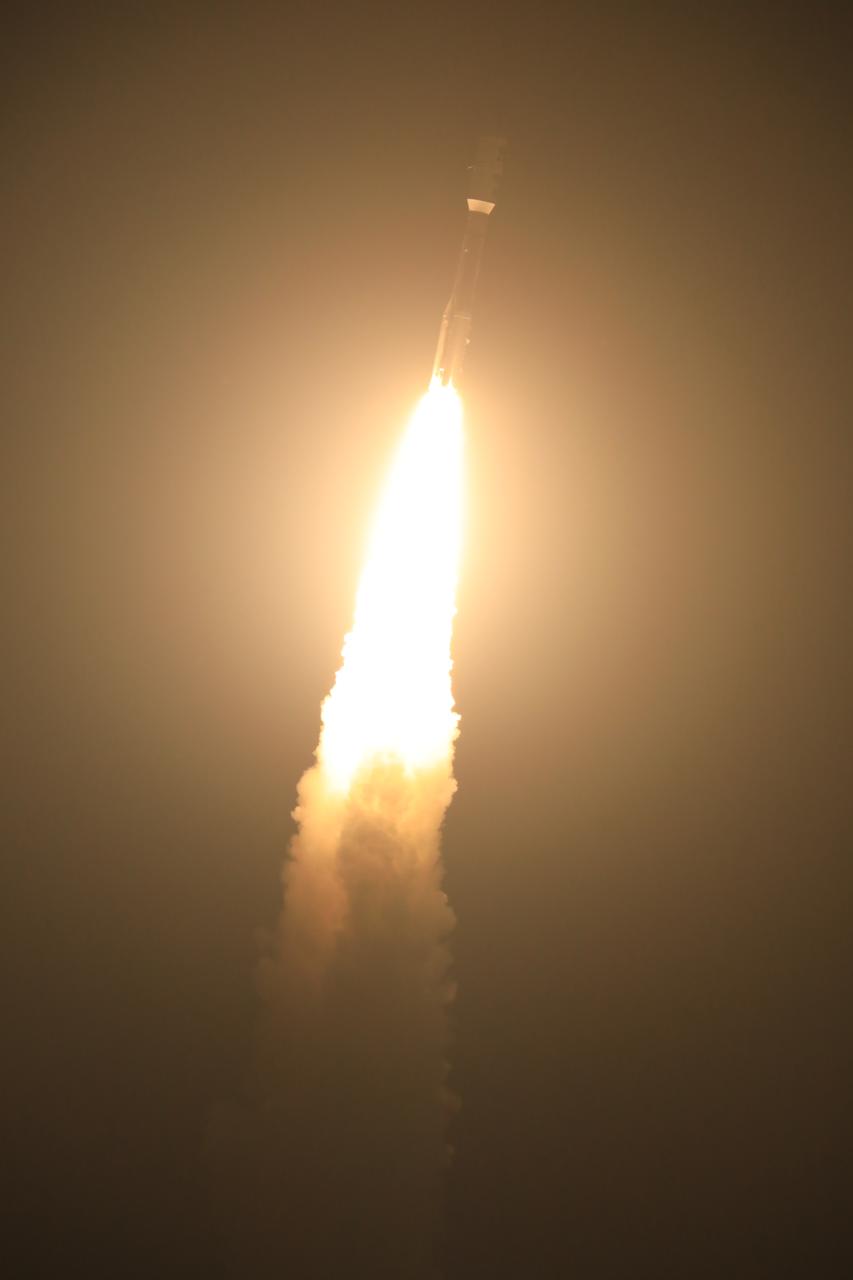 At Cape Canaveral Air Force Station's Space Launch Complex 41, an Atlas V rocket with NOAA's Geostationary Operational Environmental Satellite, or GOES-R, lifts off at 6:42 p.m. EST. GOES-R is the first satellite in a series of next-generation GOES satellites for NOAA, the National Oceanographic and Atmospheric Administration. It will launch to a geostationary orbit over the western hemisphere to provide images of storms and help meteorologists predict severe weather conditionals and develop long-range forecasts.
