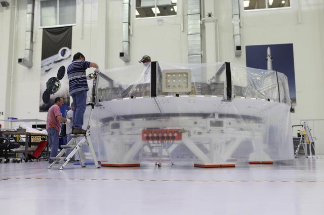 NASA image: Orion EM-1 Crew Module Adapter Move to Clean Room